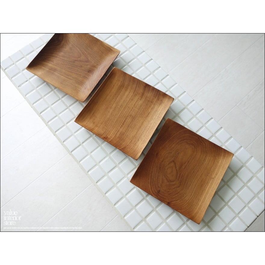 チークプレート角15cm 木皿 寿司皿 平皿 小皿 ディッシュ 総無垢 チーク材 ナチュラル ウッドディッシュ 木製皿 トレイ 和食器 天然木 |  | 05