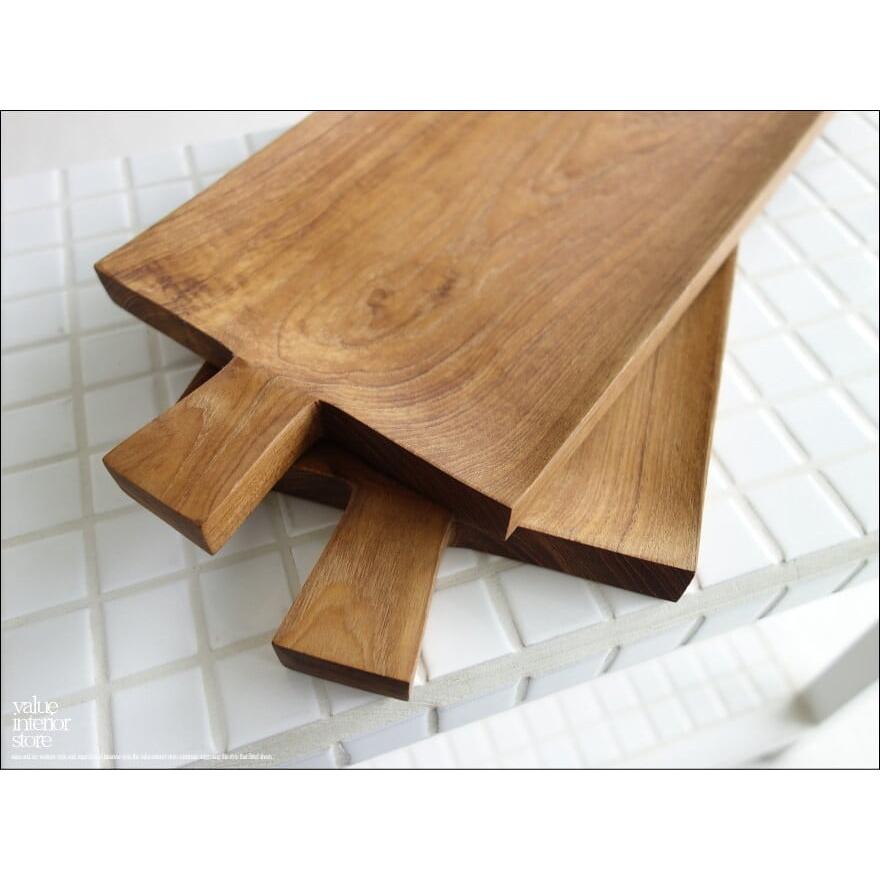 チーク無垢材 ハンドルプレート角Lsize 木皿 ディッシュ ランチプレート 中皿 ナチュラル ウッドディッシュ 木製皿 手作り トレイ 天然木 |  | 04