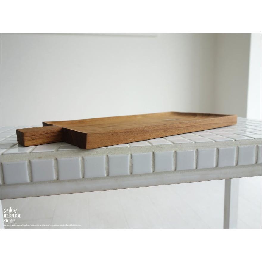 チーク無垢材 ハンドルプレート角Lsize 木皿 ディッシュ ランチプレート 中皿 ナチュラル ウッドディッシュ 木製皿 手作り トレイ 天然木 |  | 05