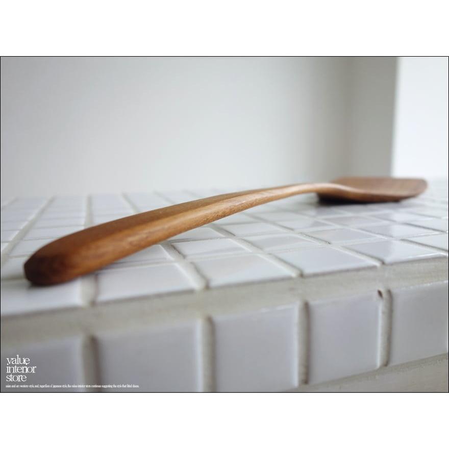 チーク無垢材フライ返し へら ヘラ キッチンツール ナチュラル 木製 調理器具 手作り 銘木 本チーク 天然木 自然素材 天然素材 長さ約29c |  | 03