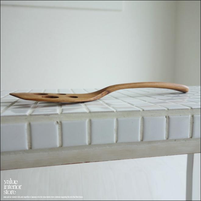 チーク無垢材フライ返しDOT へら ヘラ キッチンツール ナチュラル 木製 調理器具 手作り 銘木 本チーク 自然素材 天然素材 長さ約29cm |  | 03