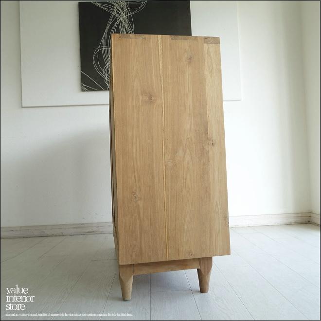 引き戸食器棚 Porte/N キッチン収納 飾り棚 カウンター ナチュラル