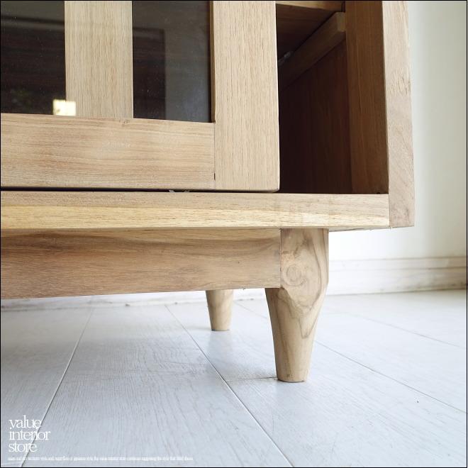 引き戸食器棚 Porte/N キッチン収納 飾り棚 カウンター ナチュラル