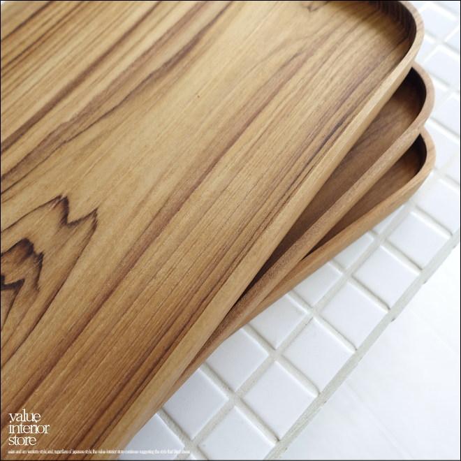 チークトレイRect35cm お盆 トレー サービングトレイ 木皿 プレート 長皿 平皿 木の皿 洋食器 無垢材食器 |  | 02