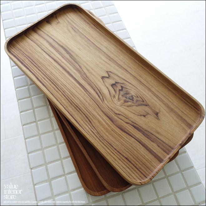 チークトレイRect35cm お盆 トレー サービングトレイ 木皿 プレート 長皿 平皿 木の皿 洋食器 無垢材食器 |  | 06