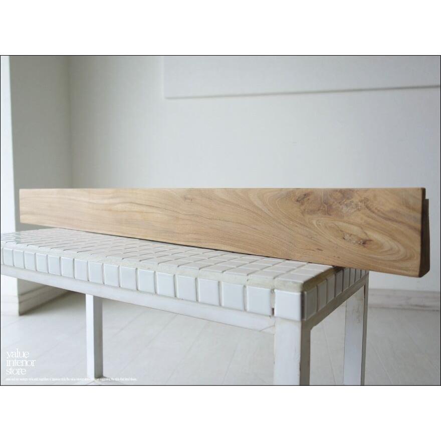 チーク総無垢 ウォールシェルフ角N88cm ウォールラック 壁掛収納用品 ナチュラル シンプル 天然木 収納棚 木製棚 手作り 真鍮金物 銘木 |  | 05