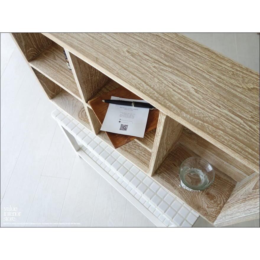 チーク無垢材 ボックスシェルフNW 収納棚ラック キッチンシェルフ 本棚 調味料ラック 収納ボックス 手作り 入れ物 総無垢 送料無料 |  | 05