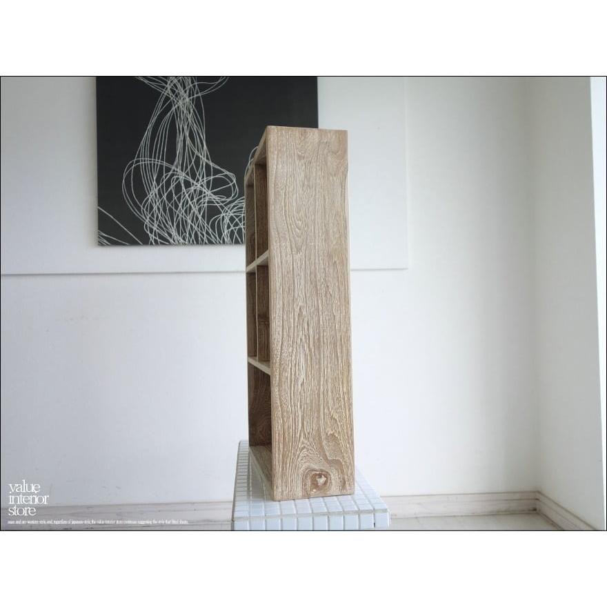 チーク無垢材 ボックスシェルフNW 収納棚ラック キッチンシェルフ 本棚 調味料ラック 収納ボックス 手作り 入れ物 総無垢 送料無料 |  | 06