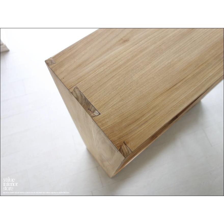 チーク総無垢 シェルフ引出二杯N 本棚 収納棚 ナチュラル 飾り棚 書棚 リビングシェルフ シンプル 間仕切り 無垢材家具 送料無料 |  | 05