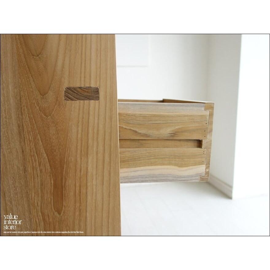 チーク総無垢 シェルフ引出二杯N 本棚 収納棚 ナチュラル 飾り棚 書棚 リビングシェルフ シンプル 間仕切り 無垢材家具 送料無料 |  | 08