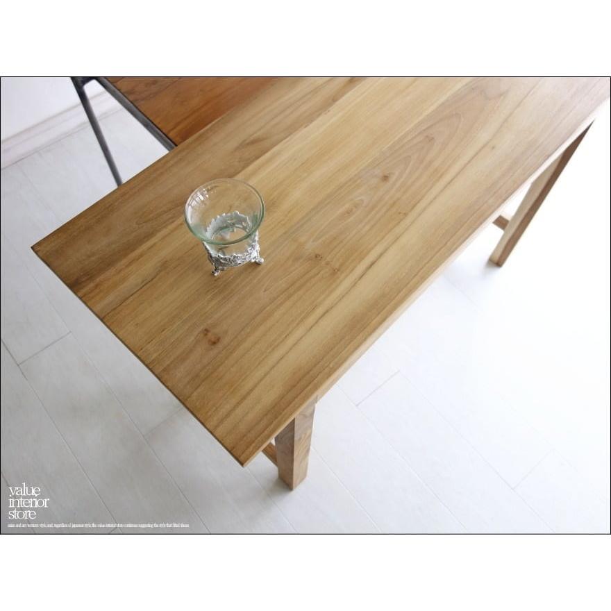 チーク総無垢材 デスク2dr 机 パソコンデスク 学校机 作業台 手作り ナチュラル 木製 什器 無垢 銘木 真鍮取っ手 無垢材家具 W110cm |  | 06