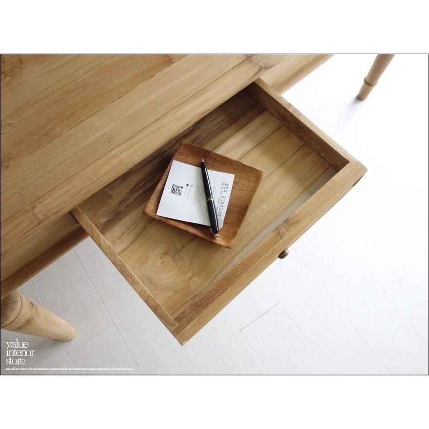 チーク総無垢 ダイニングテーブルREA 食卓テーブル デスク 手作り 机 シンプル 新品 ナチュラル 送料無料 世界三大銘木 W150×D90cm |  | 01