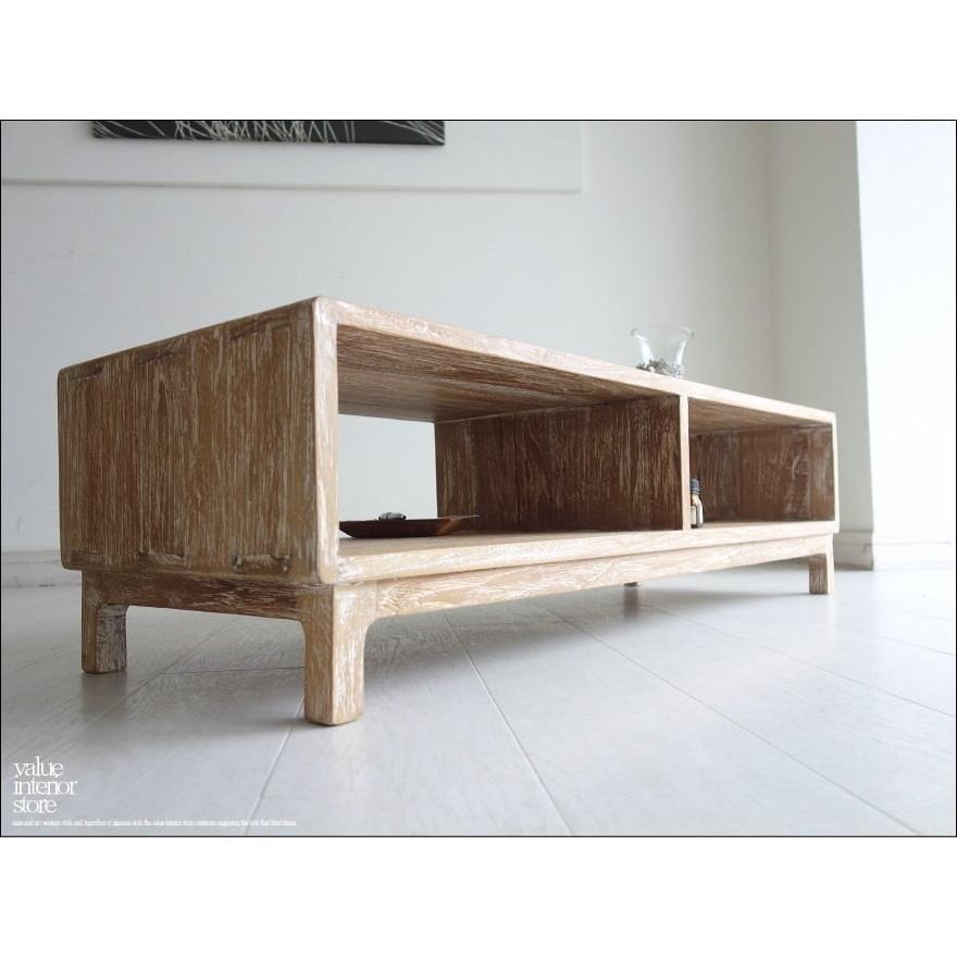 チーク無垢材 テレビ台WW110 ローボード 新品 テレビボード シャビー シンプル 無垢材家具 天然木 銘木家具 素朴 世界三大銘木 |  | 06