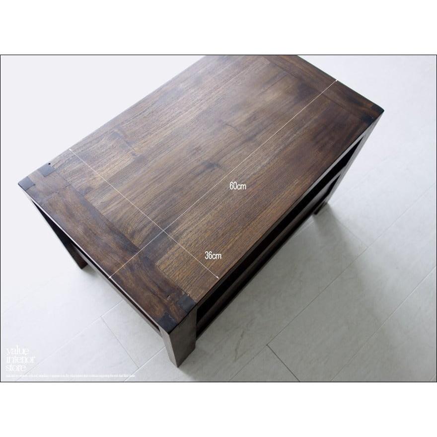 チーク無垢 テレビ台flat60cmWM引出し 銘木 新品 テレビボード シンプル 手作り 木製 TVボード ローボード 真鍮金物 和風 銘木 |  | 03