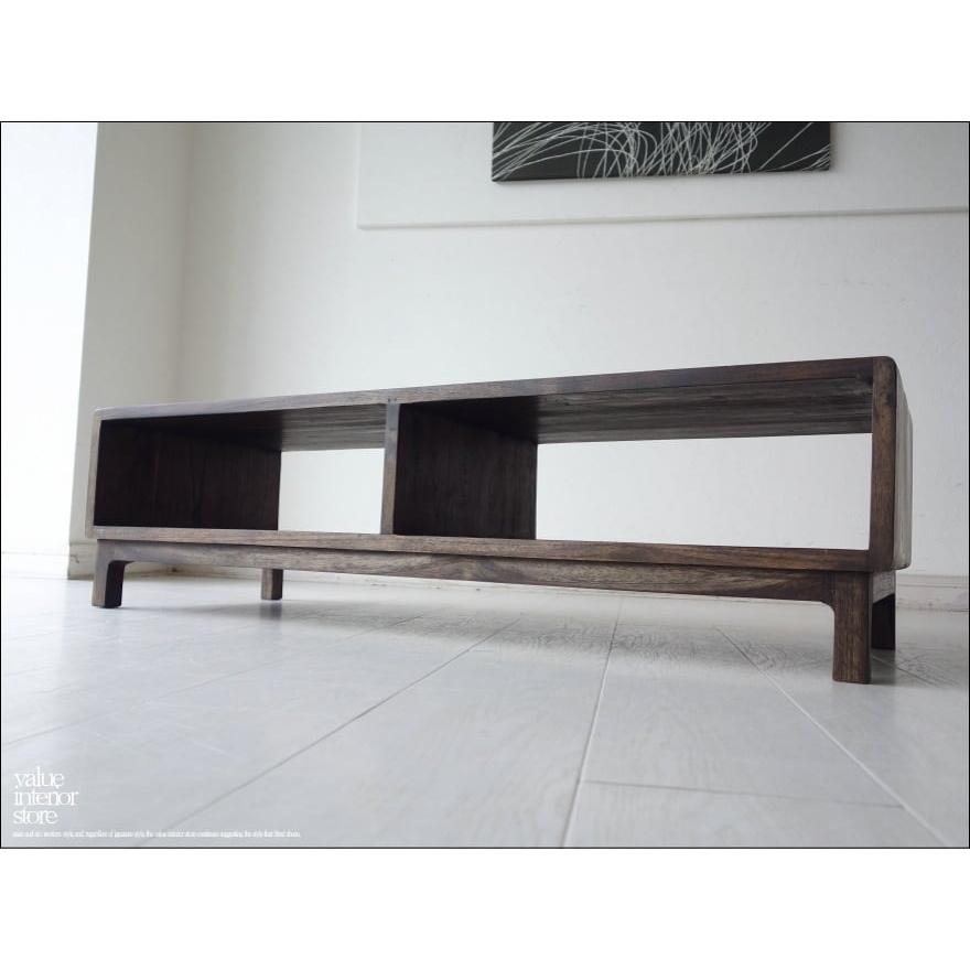 チーク総無垢材 テレビ台WM110 テレビボード シンプル 収納 ローボード TVボード 新品 木製 手作り 和風 銘木家具 三大銘木 | 