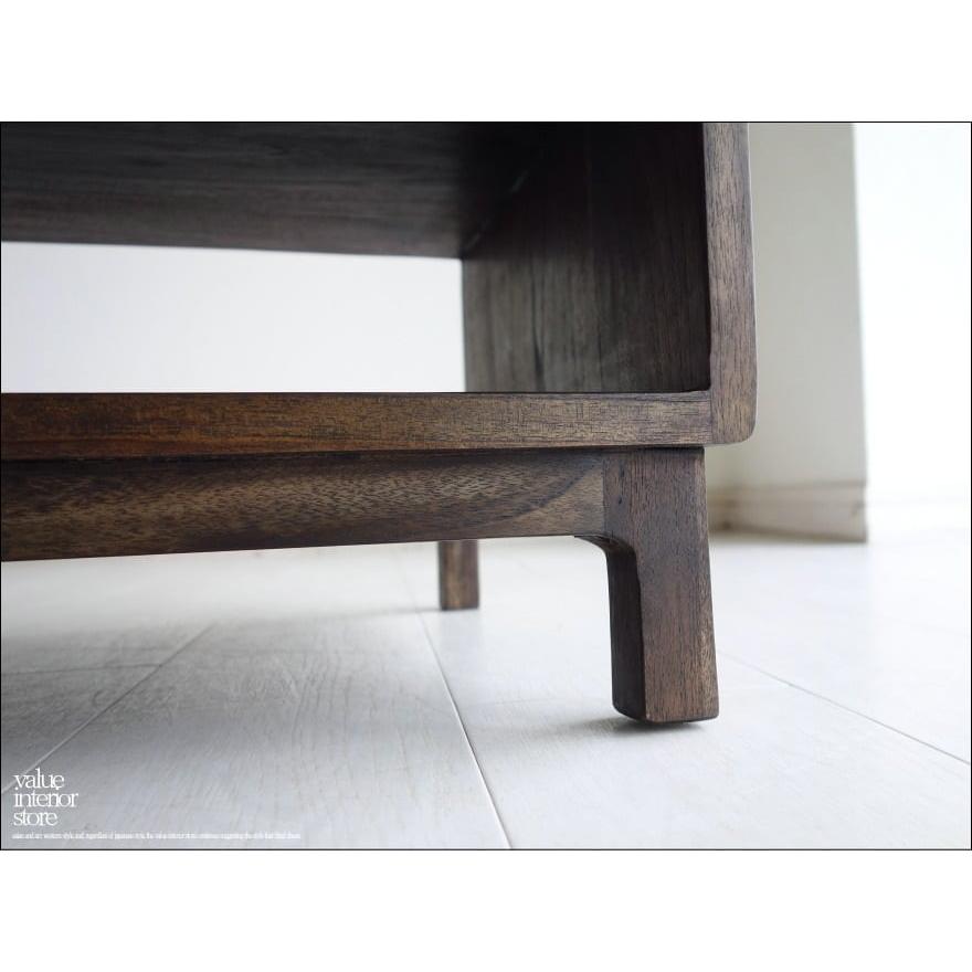 チーク総無垢材 テレビ台WM110 テレビボード シンプル 収納 ローボード TVボード 新品 木製 手作り 和風 銘木家具 三大銘木 |  | 02