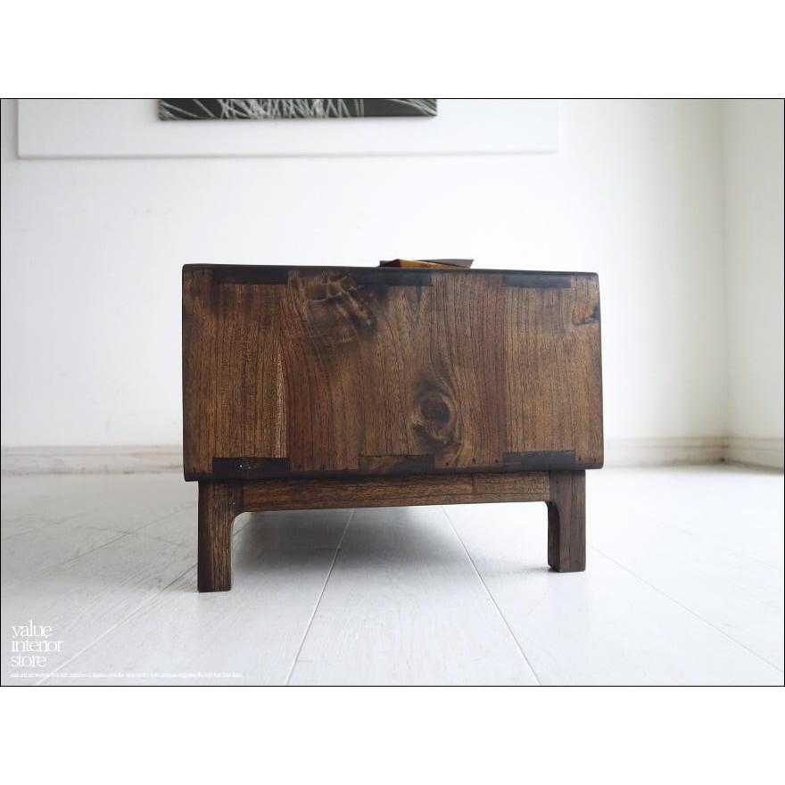 チーク総無垢材 テレビ台WM110 テレビボード シンプル 収納 ローボード TVボード 新品 木製 手作り 和風 銘木家具 三大銘木 |  | 03