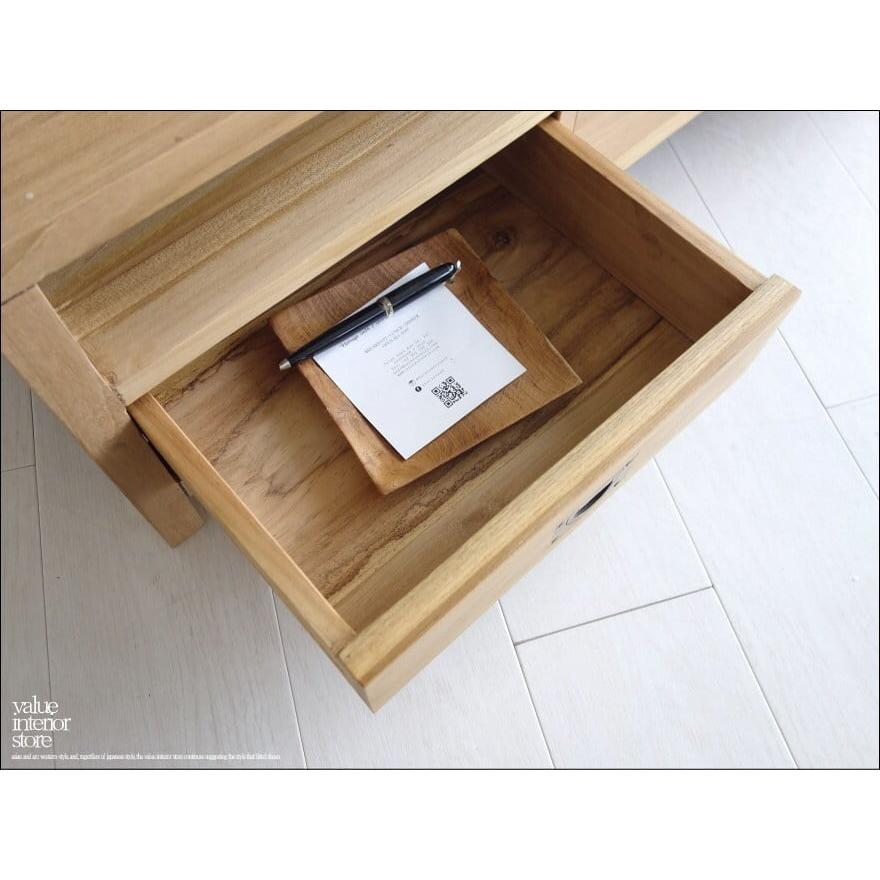 無垢材 テレビ台4drN テレビボード ナチュラル ローボード AVボード チーク材 TVボード 和 真鍮金物 世界三大銘木 新品 幅145cm |  | 01