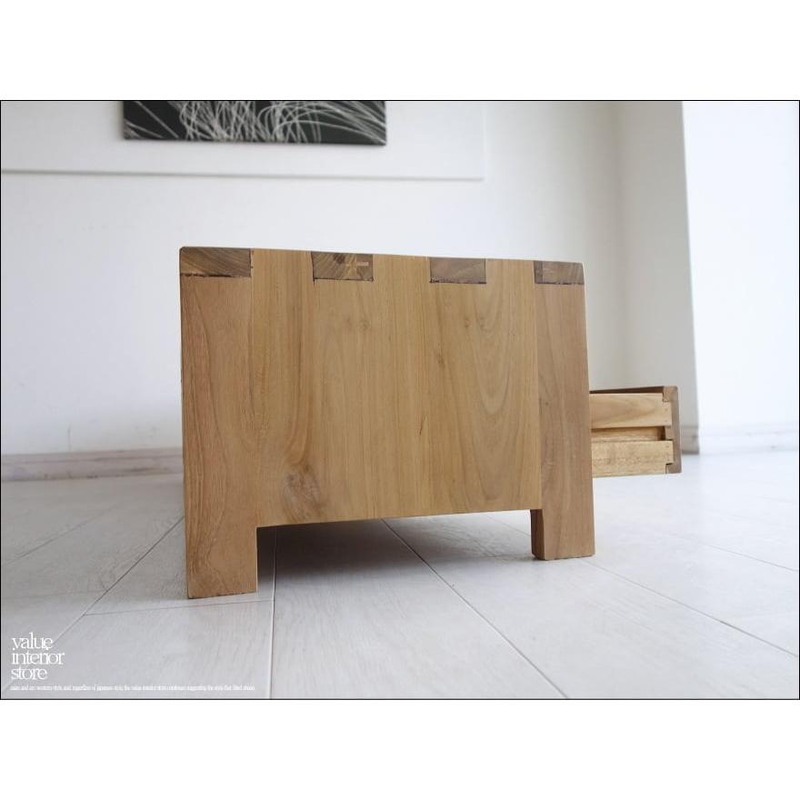 無垢材 テレビ台4drN テレビボード ナチュラル ローボード AVボード チーク材 TVボード 和 真鍮金物 世界三大銘木 新品 幅145cm |  | 03