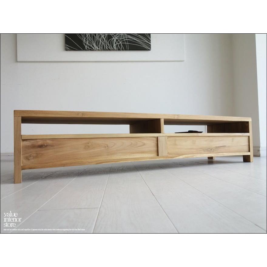 無垢材 テレビ台4drN テレビボード ナチュラル ローボード AVボード チーク材 TVボード 和 真鍮金物 世界三大銘木 新品 幅145cm |  | 06