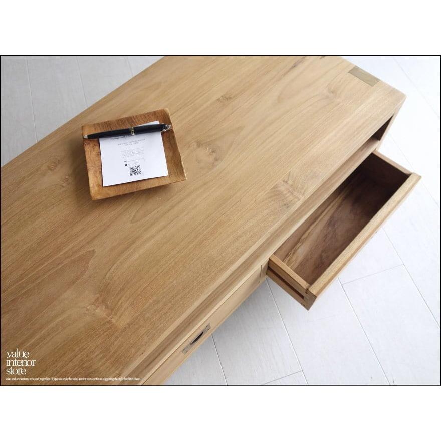 無垢材 テレビ台4drN テレビボード ナチュラル ローボード AVボード チーク材 TVボード 和 真鍮金物 世界三大銘木 新品 幅145cm |  | 07