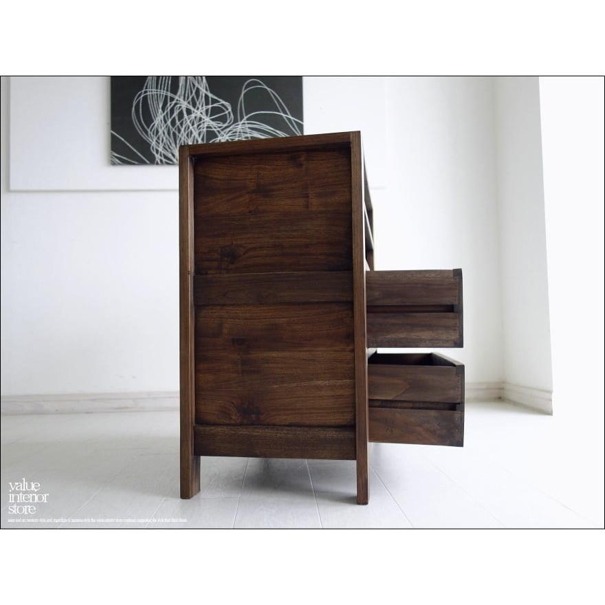 手作り家具 チークテレビ台flatハイタイプ引出しWM テレビボード ローボード AVボード 総無垢 TVボード 和風 銘木 高さ約72cm |  | 01