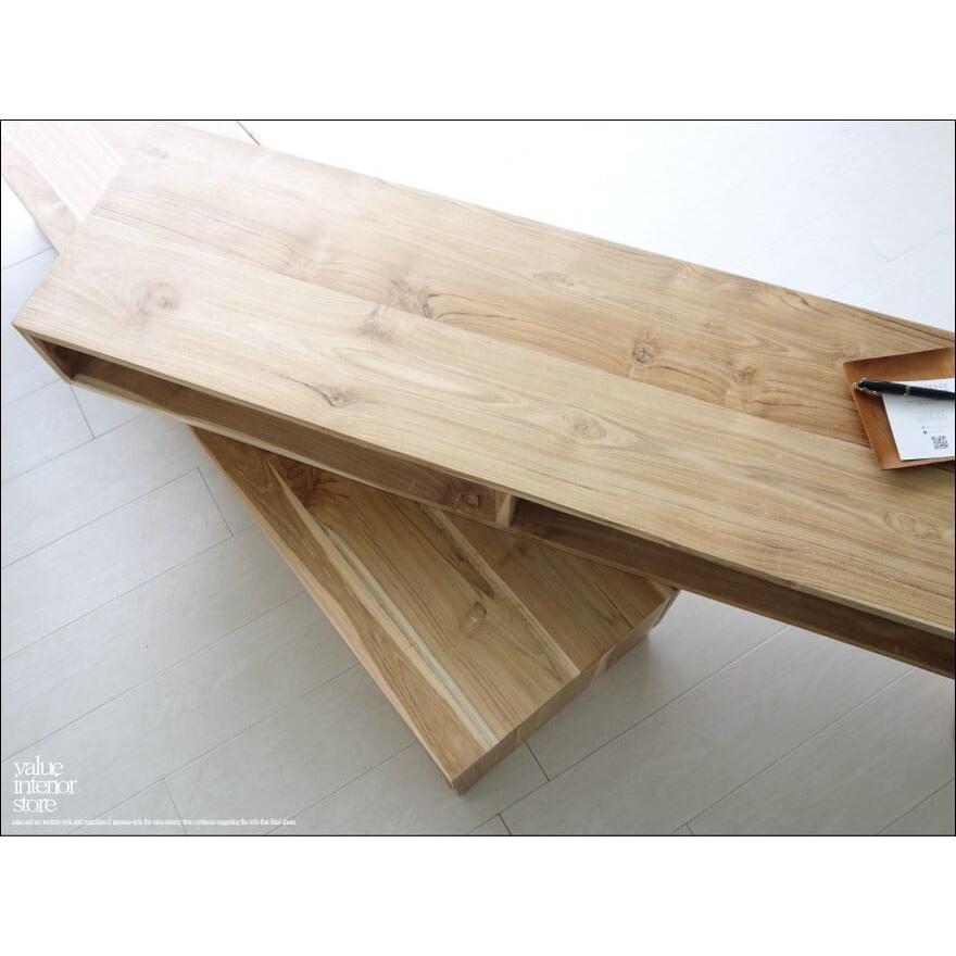 チーク無垢材 伸縮式テレビ台N ローボード 新品 テレビボード TVボード ナチュラル 天然木 手作り 素朴 和 総無垢 世界三大銘木 送料無料 |  | 12