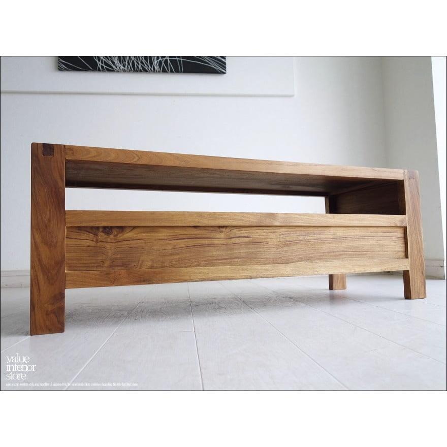 チークテレビ台flat100cmN引出し 銘木 テレビボード ナチュラル 木製 AVボード ローボード 総無垢 TVボード 真鍮金物 ハンドメイド 和風 |  | 06