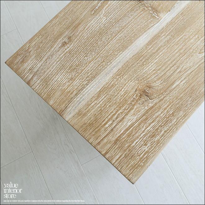 チーク無垢材 ベンチBanc/WW 長椅子 ダイニングベンチ 一枚板 シャビー ナチュラルホワイト 椅子 イス シンプル 世界三大銘木 送料無料 |  | 08