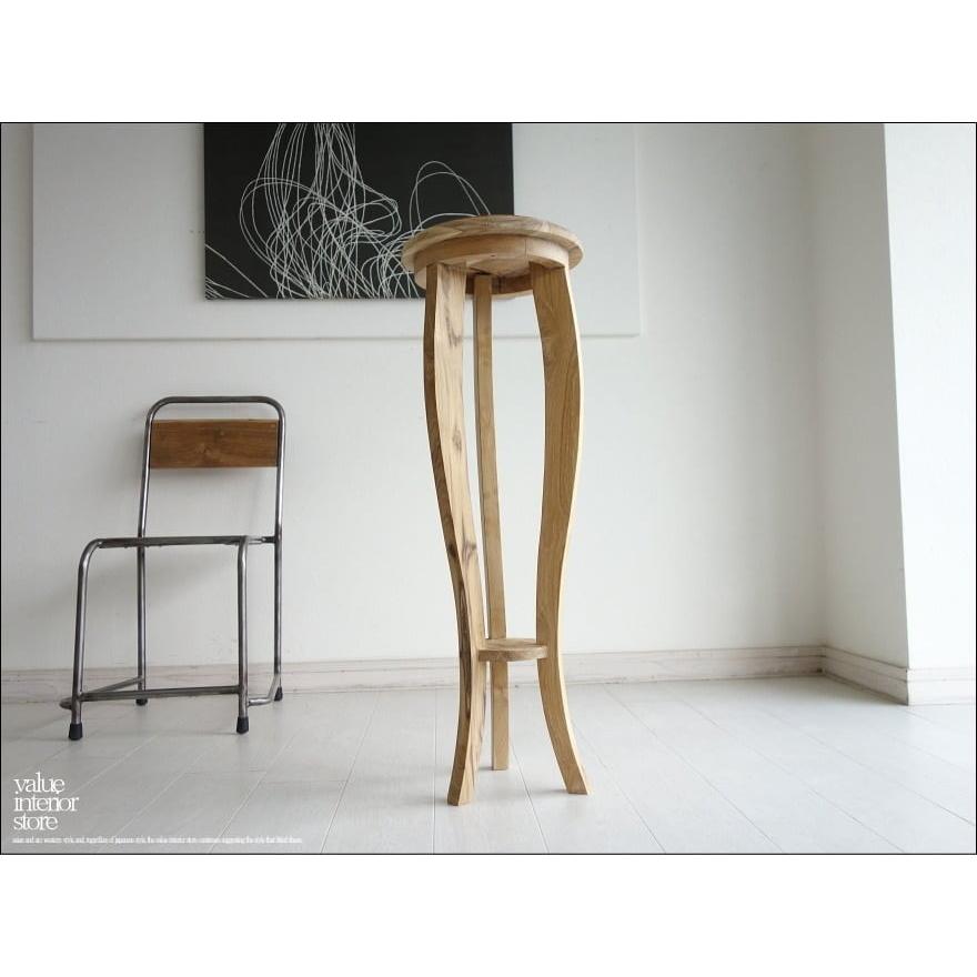 チーク総無垢 プランツスタンドN 花台 フラワースタンド 飾り台 ディスプレ台 手作り 銘木 無垢 木製 高さ90cm |  | 04