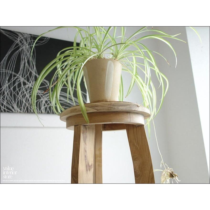 チーク総無垢 プランツスタンドN 花台 フラワースタンド 飾り台 ディスプレ台 手作り 銘木 無垢 木製 高さ90cm |  | 06