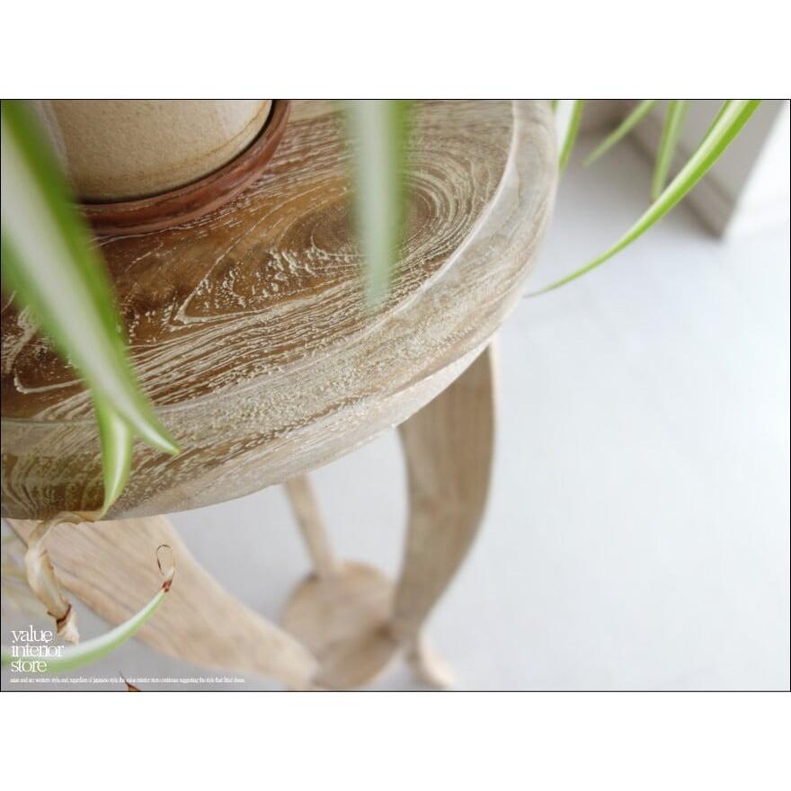 チーク総無垢 プランツスタンドWW アレンジメントスタンド 花台 フラワースタンド 飾り台 手作り 銘木 無垢 木製 高さ90cm |  | 01