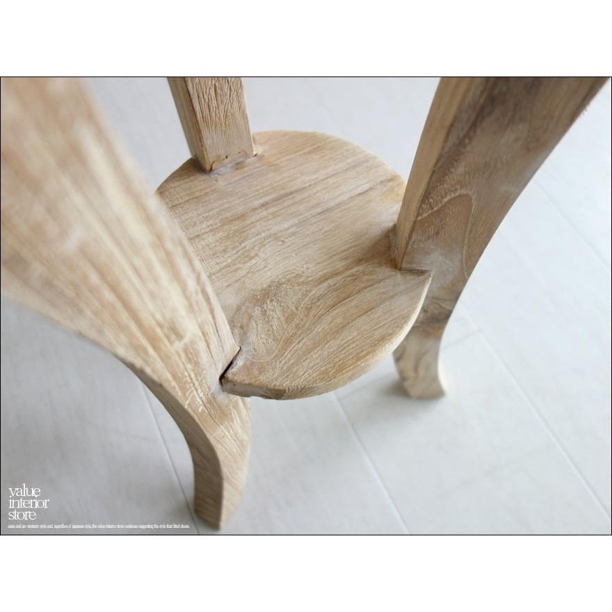 チーク総無垢 プランツスタンドWW アレンジメントスタンド 花台 フラワースタンド 飾り台 手作り 銘木 無垢 木製 高さ90cm |  | 02