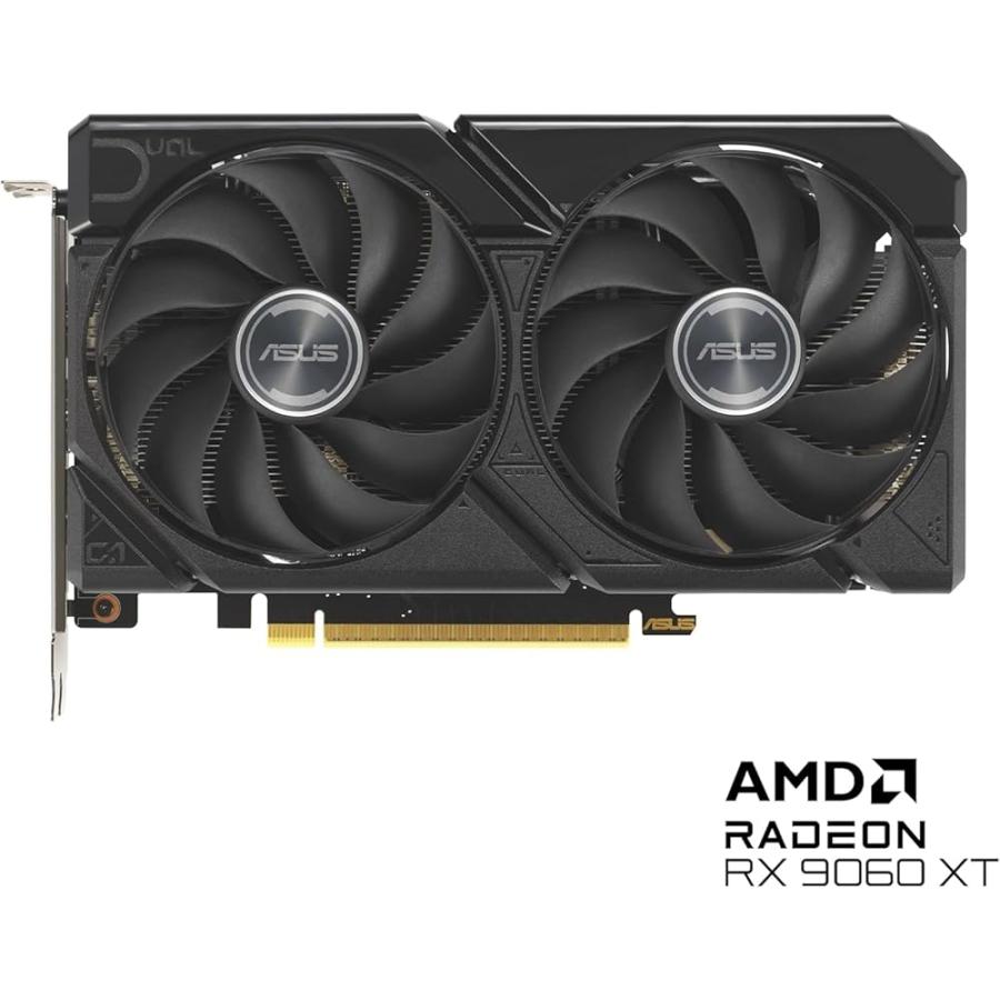 グラフィックボード・グラボ・ビデオカード ASUS Radeon RX 9060 XT 16GB DUAL Asus Radeon RX 9060 XT Dual 16GB GDDR6 PCI-Express グラフィック