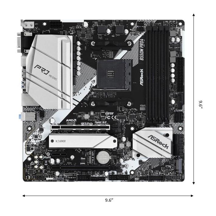 ASRock AMD Ryzen 5000シリーズ(Soket AM4)対応 B550チップセット搭載 