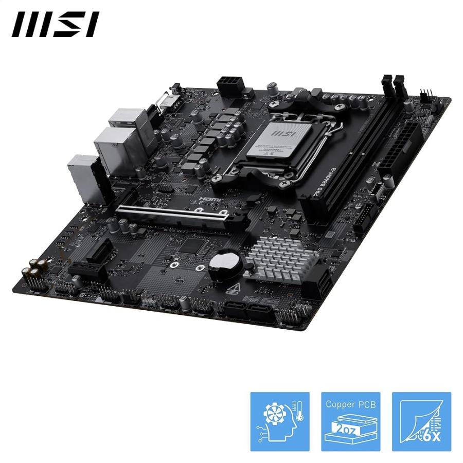 MSI PRO B840M-B マザーボード AMD B840 AM5 MicroATX 9000 8000 7000