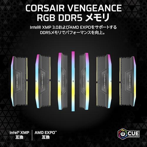 CORSAIR DDR5-6000MHz デスクトップPC用メモリ VENGEANCE RGB DDR5 