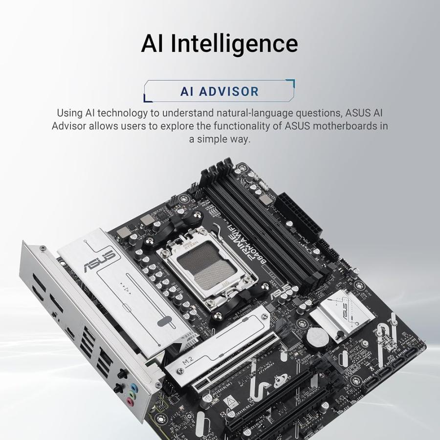 ASUS PRIME B840M-A WIFI-CSM AMD AM5 B840 mATX マザーボード 自作 PC 