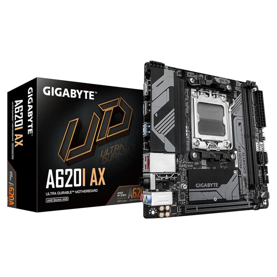 GIGABYTE A620I AX マザーボード Mini-ITX MB6196 GIGABYTE A620I AX マザーボード Mini-ITX [AMD A620チップセット搭載