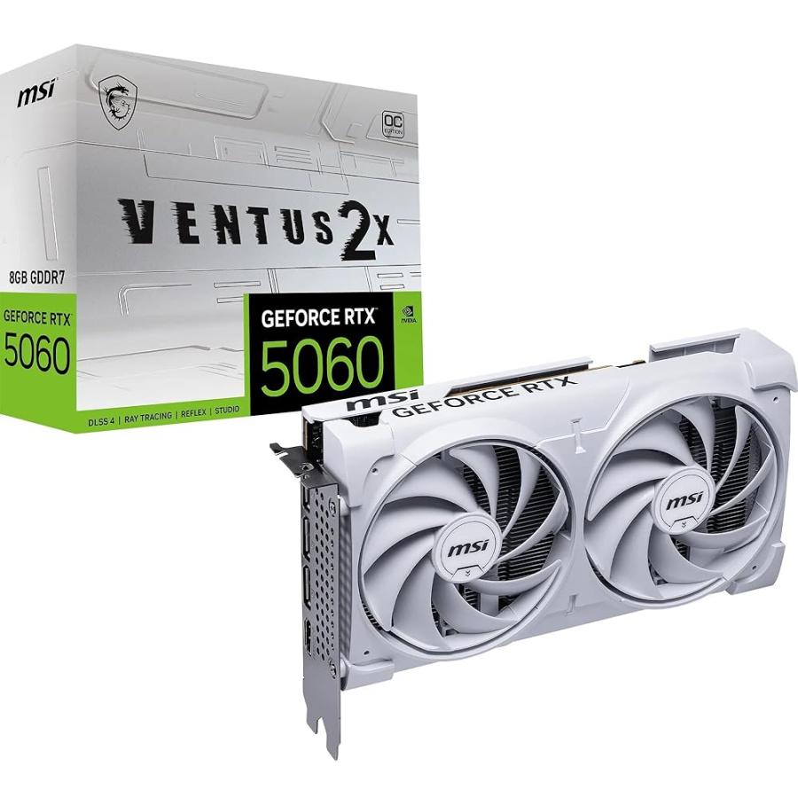 MSI GeForce RTX 5060 8G VENTUS 2X OC WHITE グラフィックスボード