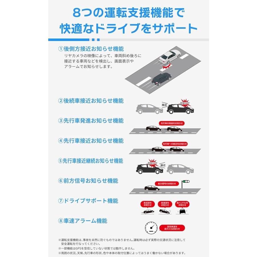コムテック ミラー型ドライブレコーダー ZDR048 デジタルインナー