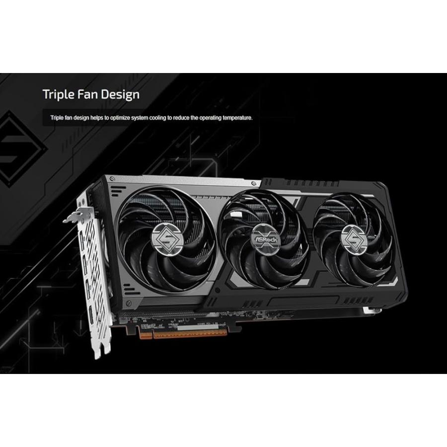 ASRock AMD Radeon RX 9070 XT Steel Legend Dark 16GB GDDR6 PCIe 5.0