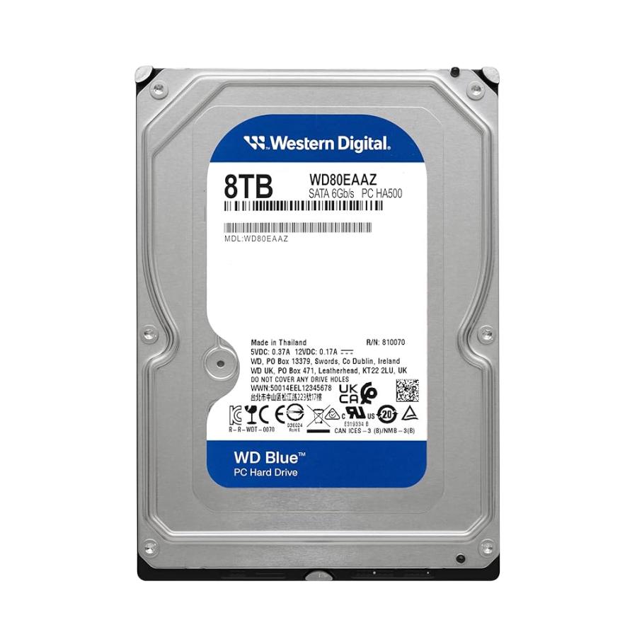 WD80EAAZ WD Blue 8TB 3.5インチ SATA 6G WD80EAAZ [WD Blue（8TB 3.5インチ SATA 6G 5640rpm 256MB