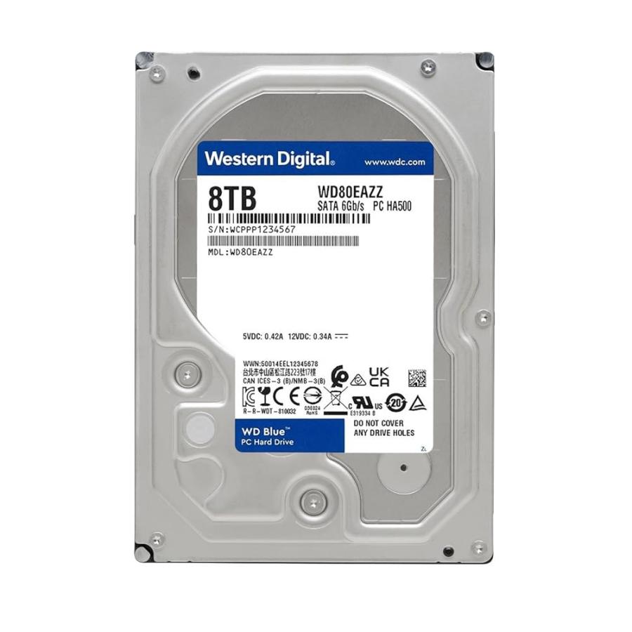 WD80EAZZ [WD Blue（8TB 3.5インチ SATA 6G 5640rpm 128MB