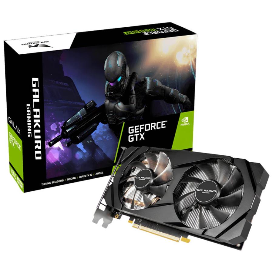 NVIDIA GTX1660 GALAKURO デュアルファングラフィックボード 玄人志向 NVIDIA GeForce GTX 1660Super 搭載 グラフィックボード 6GB