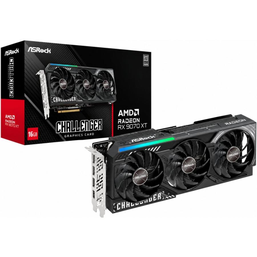 【新品未使用】RX9070 XT ASRock Challenger 納品書付 ASRock AMD Radeon RX 9070 XT Challenger 16GB : ハッピーライフ