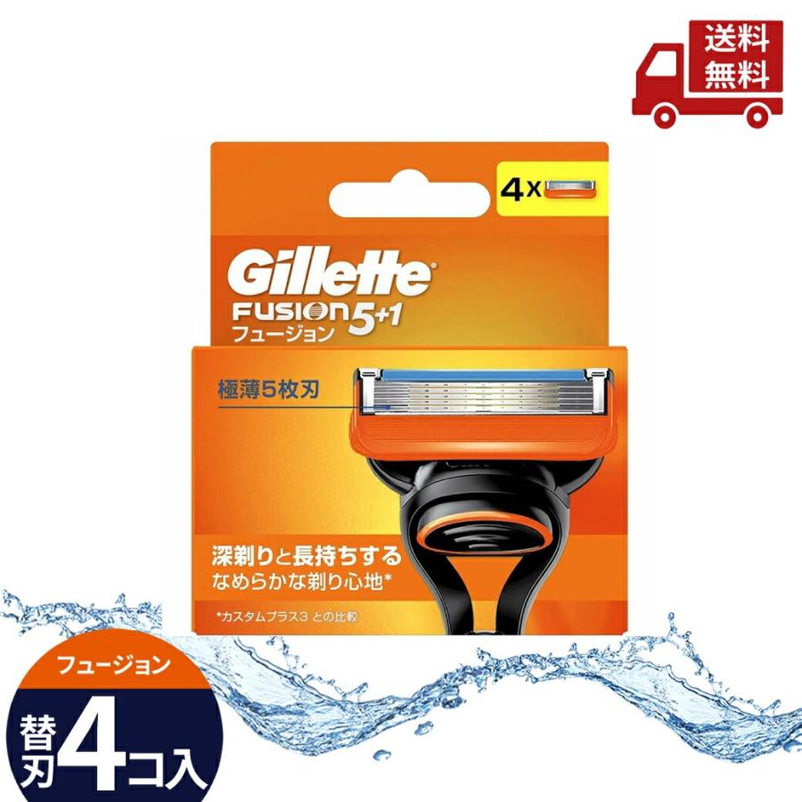 Gillette ☆ ジレット フュージョン マニュアル 替刃4個入 送料無料