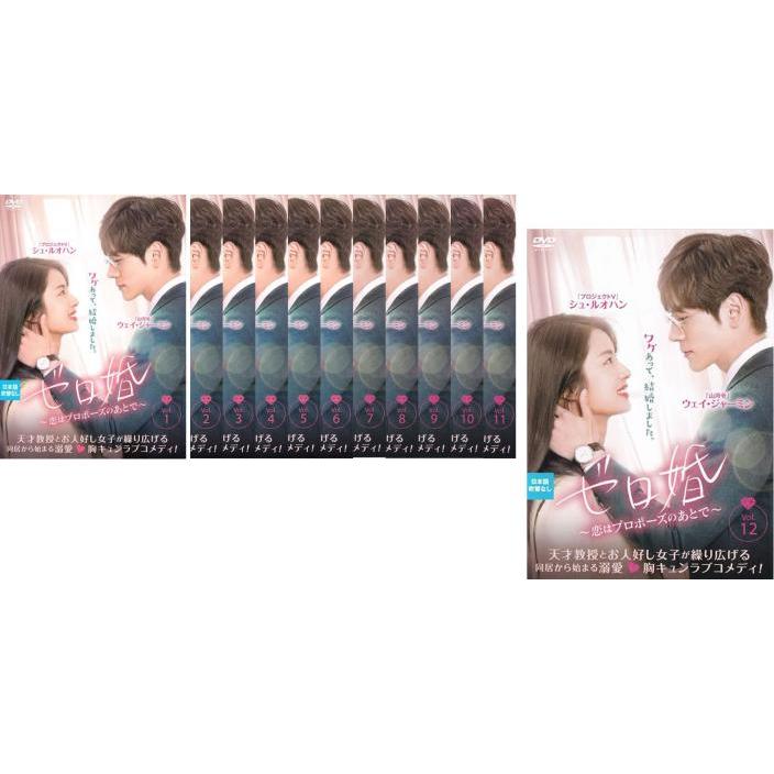 ゼロ婚　恋はプロポーズのあとで　 DVD 全巻セット　全話 ゼロ婚 恋はプロポーズのあとで 全12枚 第1話〜第24話 最終