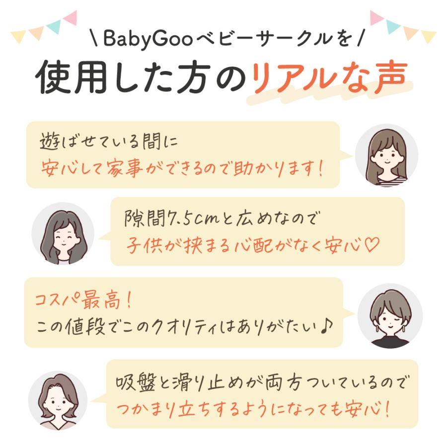 楽しい仕掛けがいっぱいの ベビーサークル 折りたたみ ベビーフェンス 赤ちゃん 180×145 窓付き 扉付き 滑り止め吸盤付 200 180 設置簡単 安全検査済み BabyGooの画像