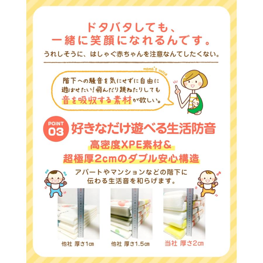 ベビーマット プレイマット 赤ちゃん ベビープレイマット 折りたたみ